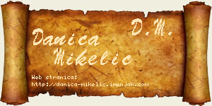 Danica Mikelić vizit kartica